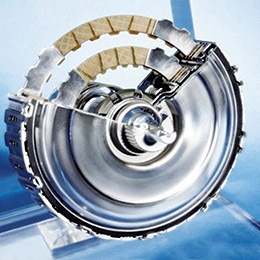 Clutch Pack front view into Sleeve in Auto Transmission parts